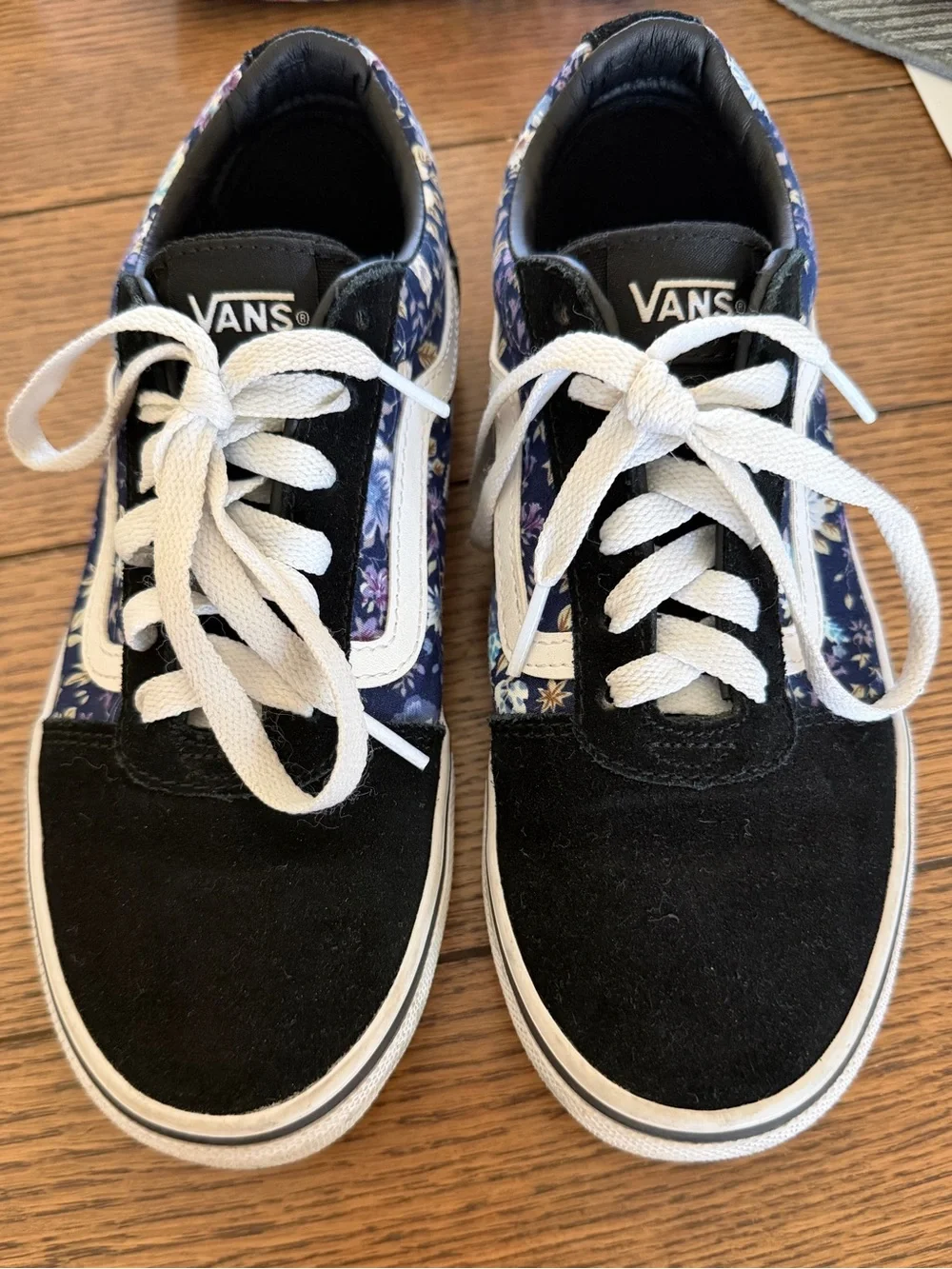 Vans Kids Black & Navy Floral Old Skool Lace-Up Sneakers